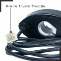 Alveytech Variable Speed 6-wire Thumb Throttle For Razor Ground Force Versions 13 And Up