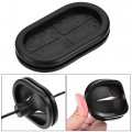 Uxcell Rubber Grommet Oval Double-sided Mount Size 46 X 23 Mm For Wire Protection 4pcs