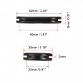Uxcell Rubber Grommet Oval Double-sided Mount Size 46 X 23 Mm For Wire Protection 4pcs