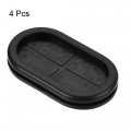 Uxcell Rubber Grommet Oval Double-sided Mount Size 46 X 23 Mm For Wire Protection 4pcs