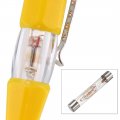 Uxcell Voltage Tester Ac 100-500v With 3mm Slotted Screwdriver Clip For Circuit Test Yellow