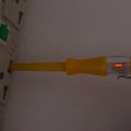 Uxcell Voltage Tester Ac 100-500v With 3mm Slotted Screwdriver Clip For Circuit Test Yellow