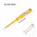 Uxcell Voltage Tester Ac 100-500v With 3mm Slotted Screwdriver Clip For Circuit Test Yellow