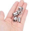 5 Pcs Stainless Steel Spacers 16 In Bore X 2 Od 1 Length Round Metal Screw Bushing For Screws Bolts And Rods Silver Finish