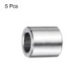 5 Pcs Stainless Steel Spacers 16 In Bore X 2 Od 1 Length Round Metal Screw Bushing For Screws Bolts And Rods Silver Finish