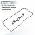 Uxcell 1 Set Right Side Valve Cover Gasket Replacement For Hyundai 2009-2012 No 224413c710 Black