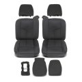Front Seat Cover Cloth Pu Black Fit Chevy Silverado 1500 1999-2006 