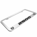 Ipick Image Made For Ram 2500 Dual Logo 3d Embossed Letters On Mirror Chrome Metal License Plate Frame