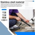 Heavy Duty 6-piece Sewer Jetter Nozzle Kit Stainless Steel With 4-type Jet Configuration 1 4 Quick Connect For 5000 Psi