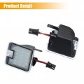 X Autohaux 1 Pair Side Mirror Puddle Light Led Lamp Left And Right White Fit Ford C Max 2003-2010 For Grand 2010-2020
