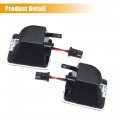 X Autohaux 1 Pair Side Mirror Puddle Light Led Lamp Left And Right White Fit Ford C Max 2003-2010 For Grand 2010-2020