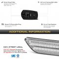 Vipmotoz Roof Clearance Led Lights Compatible With 2017-2022 Ford F250 F350 F450 F550 Super Duty Pickup Truck Chrome Housing