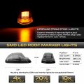 Vipmotoz Roof Clearance Led Lights Compatible With 2017-2022 Ford F250 F350 F450 F550 Super Duty Pickup Truck Chrome Housing