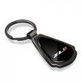 Ipick Image Black Dome Gunmetal Metal Teardrop Logo Key Chain Official Licensed For Chevrolet Camaro Zl1