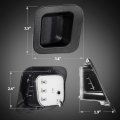 Partsam Full Led License Plate Lights Lamp Assembly Smoke Black Housing Compatible With Dodge Ram 1500 2500 3500 2003-2018