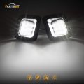 Partsam Full Led License Plate Lights Lamp Assembly Smoke Black Housing Compatible With Dodge Ram 1500 2500 3500 2003-2018