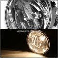 Compatible With Ford F150 12th Gen Chrome Housing Amber Corner Halo Projector Headlights Clear Lens Fog Lights