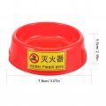 Uonlytech Fire Extinguisher Plastic Holder Storage Holders Stand Base Organizers Rack Fluorescence