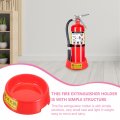 Uonlytech Fire Extinguisher Plastic Holder Storage Holders Stand Base Organizers Rack Fluorescence