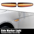 1 Pair Led Side Marker Light Turn Signal Lights Fender Sidemarker Lamps For Mitsubishi Lancer Viii 2008-2017 8351a001 Black