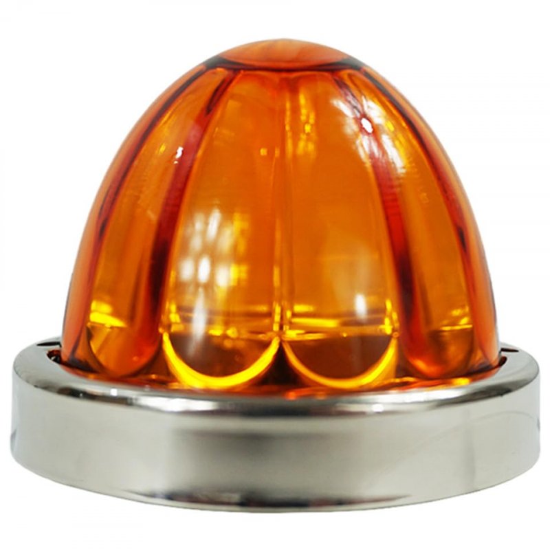 Legendary 3-1 2 Inch Amber Watermelon Light W Glass Lens