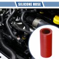 X Autohaux 1 Pcs 22mm 0 87 Id 76mm 2 99 Length Degree Red Car Silicone Hose Coolant Universal