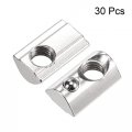 Uxcell M8 T Slot Nuts Roll In Spring T-nut With Ball Carbon Steel For 4040 Series Aluminum Extrusion Profile Rail 8mm 30pcs