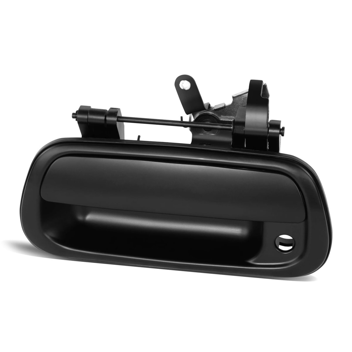 Rear Exterior Tailgate Handle With Keyhole For Toyota Tundra 2000-2006 Smooth Black To1915111 Factory Style Replacement