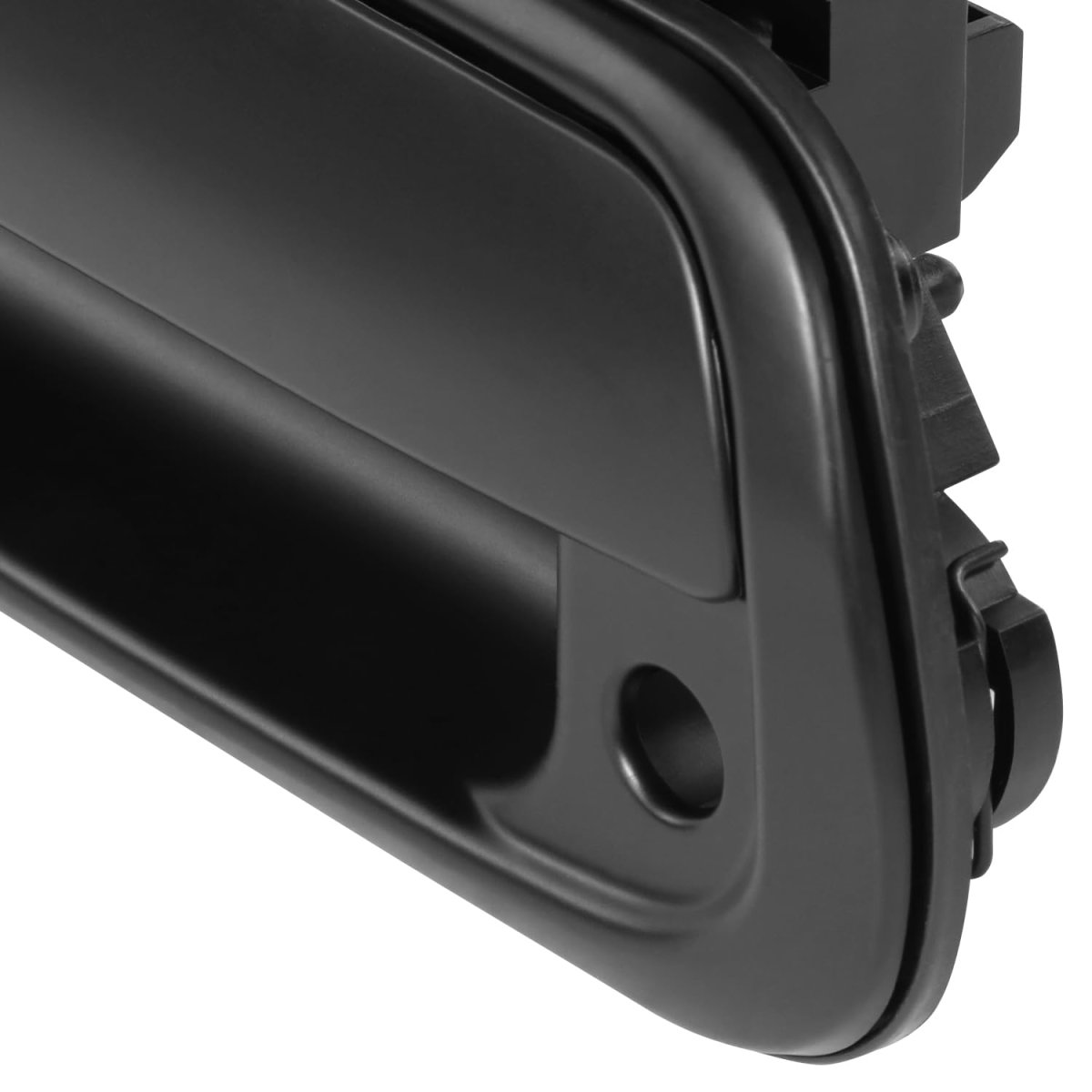 Rear Exterior Tailgate Handle With Keyhole For Toyota Tundra 2000-2006 Smooth Black To1915111 Factory Style Replacement