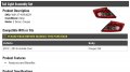Tail Light Assembly Set Of 2 Compatible With 2012-2013 Honda Civic Coupe 2-door
