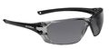 Prism Safety Eyewear 40058 With Smoke Anti Scratch Fog Lens Shiny Black Rimless Polycarbonate Frame Modern Lightweight Design 