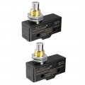 Uxcell 2pcs Z-15gq-b 1no 1nc Panel Mount Snap Button Type Micro Limit Switch Screw Terminal