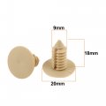 Uxcell Car Beige Plastic Rivets Bumper Door Fastener Clips 20 Pcs