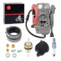 Moto1988 Carburetor Carb And Intake Manifold For Kawasaki Prairie 360 Kvf360 4x4 2003-2013