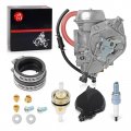 Moto1988 Carburetor Carb And Intake Manifold For Kawasaki Prairie 360 Kvf360 4x4 2003-2013