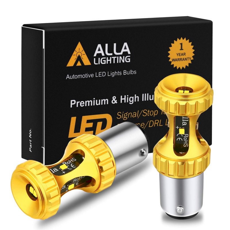 Alla Lighting 1157 7528 Led Bulbs 3000lm Extreme Super Bright Car Signal Reverse Stop Brake Tail Lights Drl Bay15d 2357 3496