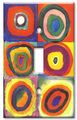 Art Plates Single Gang Toggle Switch Plate Kandinsky Farbstudie Quadrate 