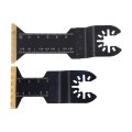 16 Piece Titanium Oscillating Multitool Blade Set 1 75 In Extra Long Universal Saw Blades For Wood Metal And Plastic Cutting