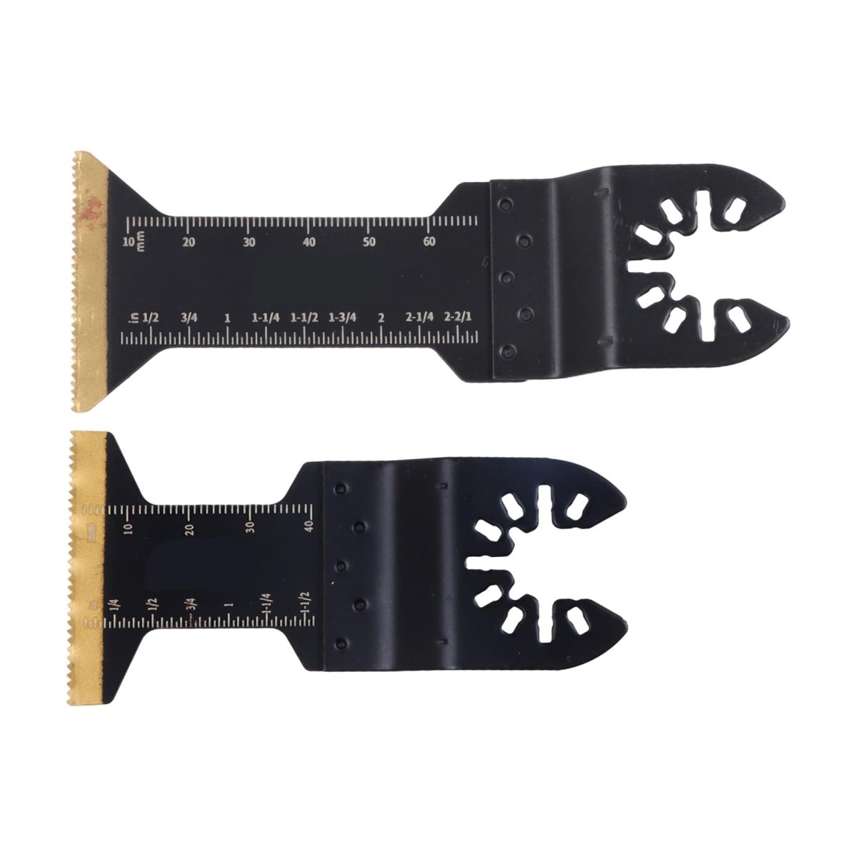 16 Piece Titanium Oscillating Multitool Blade Set 1 75 In Extra Long Universal Saw Blades For Wood Metal And Plastic Cutting