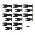 16 Piece Titanium Oscillating Multitool Blade Set 1 75 In Extra Long Universal Saw Blades For Wood Metal And Plastic Cutting