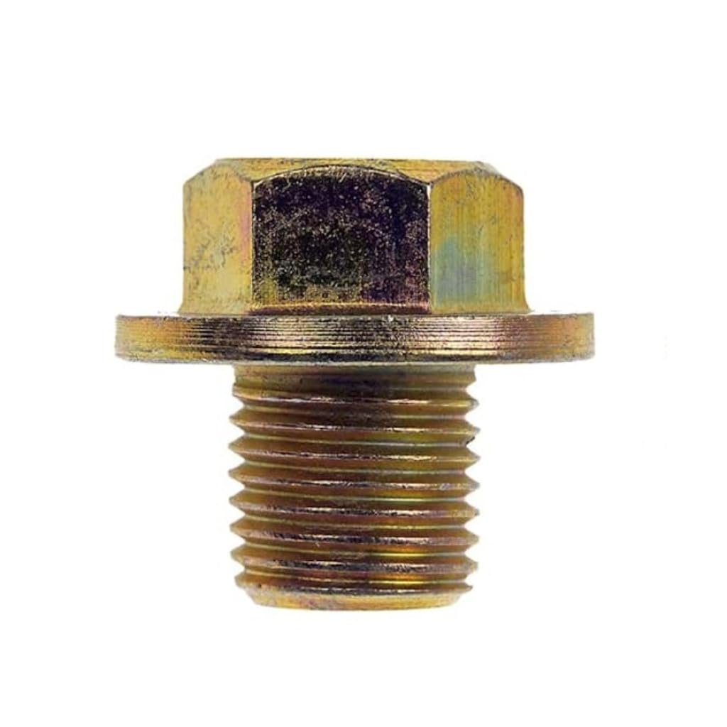 Oil Drain Plug For Lexus Lc500 Lc500h Rc F Rc300 Rc350 2021 To 2024 Steel Yellow Hex Head With Gasket Extra Fine Thread