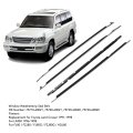 Window Moulding Trims 4pcs Car Weatherstrip Seal Belt With Abs Material Replacement For Cruiser 1991 To 1998 7571060021