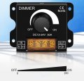 Cleiscry 1pc 30a Led Strip Light Manual Dimmer Switch For Advertising Lightbox Sign Brightness Regulator Adjustable 12 24v