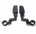 Smt-black Highway Airflow Foot Rest Pegs With 1 Inch Mounting Bracket Compatible Gl1800 Gl1500 Gl1100 Gl1200 Vt750 Shadow
