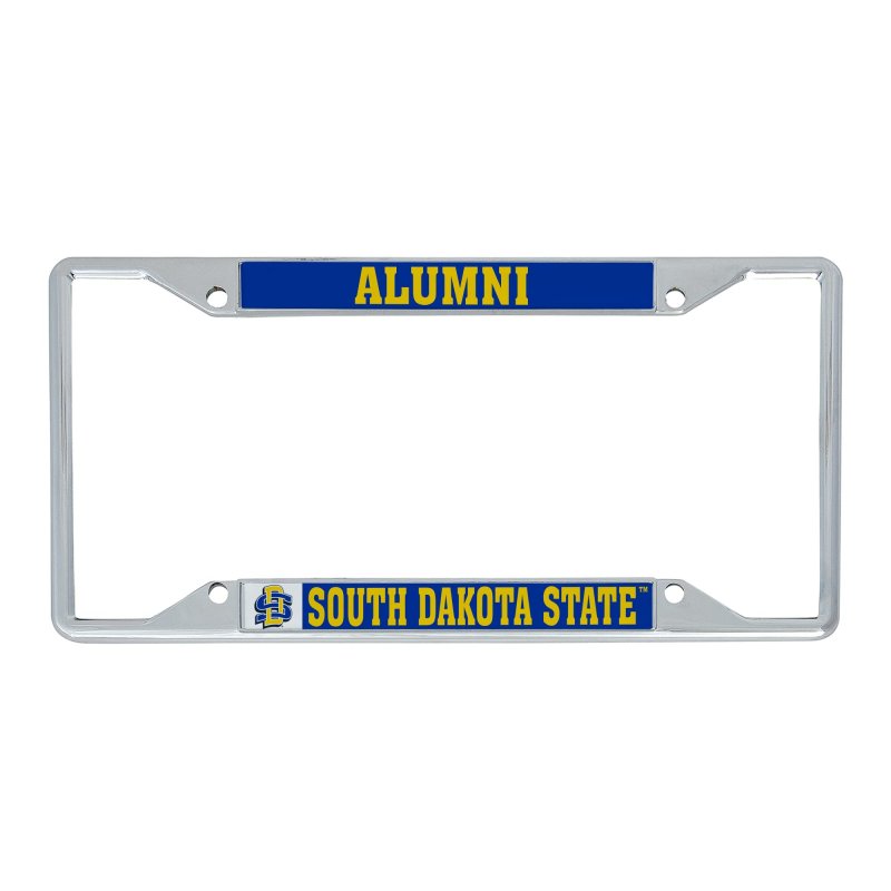 South Dakota State University Metal License Plate Frame For Front Or Back Of Car Officially Licensed Alumni