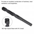 Uxcell 2pcs 1 2 Reduced Shank Drill Bits 15mm 19 32 Black Oxide M2-6542 High Speed Steel Hss Twist For Stainless Cast Iron