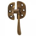 Antique Cast Brass Offset Right Ice Box Door Lever Latch And Catch Cabinet Vintage Cupboard Reproduction Hardware Ua-125-ilaba 