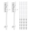2-pack Slide Bolt Latch 12 In 304 Stainless Steel Barrel Heavy Duty Door Latches Lock 14mm Dia Bar With Padlock Hole For Barn 
