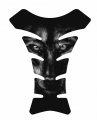 Wolf Head Face Animal Black Whtie Motorcycle Sport Bike Tank Pad Protector Guard Sticker 