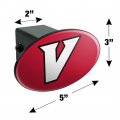 University Of Virginia S College At Wise Primary Logo Oval Tow Hitch Cover Trailer Plug Insert 2